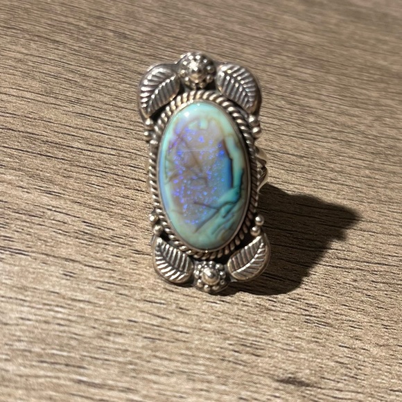 Sterling Silver 925 Monarch Opal Ring – Statement Piece - Picture 6 of 6